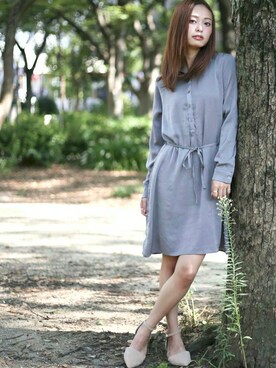 「Denime（ドゥニーム）のアイテム（シューズ）」を使った、DenimeWebStoreさん（レディース・162cm）の秋コーディネート