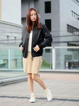 「ボーイッシュ」｜DenimeWebStoreさん（レディース・162cm）の秋コーディネート