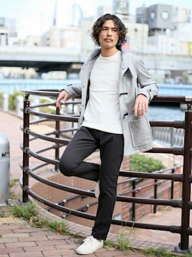 「アイテム（ダッフルコート）」を使った、DenimeWebStoreさん（メンズ・173cm）の秋コーディネート