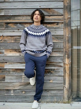 「Denime（ドゥニーム）のアイテム」を使った、DenimeWebStoreさん（メンズ・173cm）の秋コーディネート