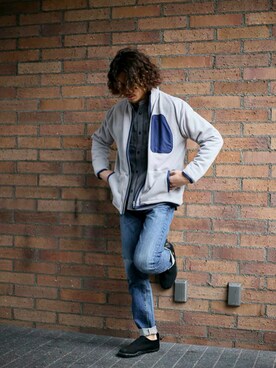 「Denime（ドゥニーム）のアイテム（その他アウター）」を使った、DenimeWebStoreさん（メンズ・173cm）の秋コーディネート