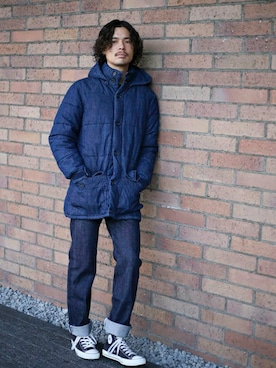 「M＆S（エムアンドエス）のアイテム（ジャケット/アウター）」を使った、DenimeWebStoreさん（メンズ・173cm）の秋コーディネート