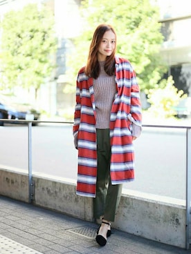 「Denime（ドゥニーム）のアイテム（その他アウター）」を使った、DenimeWebStoreさん（レディース・162cm）の秋コーディネート