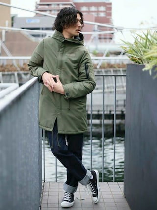 Denime（ドゥニーム）の「【WEBSTORE限定】モッズコート（ミリタリー