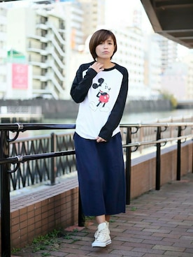 「ボーイッシュ」｜DenimeWebStoreさん（レディース・160cm）の春コーディネート