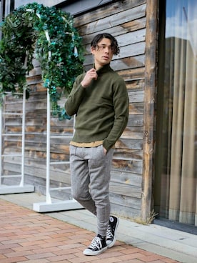 「Denime（ドゥニーム）のアイテム」を使った、DenimeWebStoreさん（メンズ・173cm）の春コーディネート