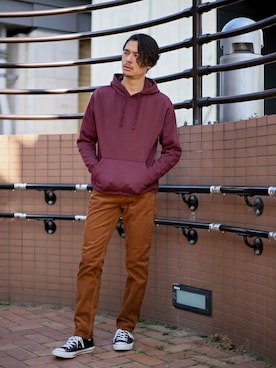 「スエット」｜DenimeWebStoreさん（メンズ・173cm）の春コーディネート