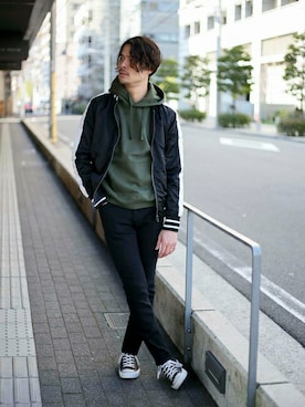 「M2squared（エムツースクエアード）のアイテム（ジャケット/アウター）」を使った、DenimeWebStoreさん（メンズ・173cm）の冬コーディネート