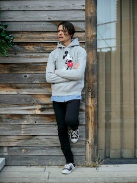 「ミッキー」｜DenimeWebStoreさん（メンズ・173cm）の春コーディネート