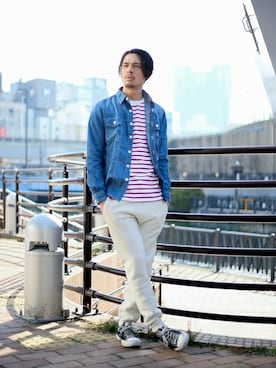 「スエット」｜DenimeWebStoreさん（メンズ・173cm）の春コーディネート