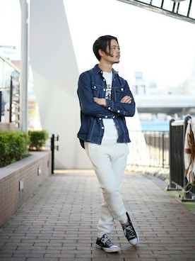 「スエット」｜DenimeWebStoreさん（メンズ・173cm）の冬コーディネート