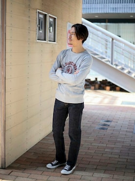 「Denime（ドゥニーム）のアイテム」を使った、DenimeWebStoreさん（メンズ・173cm）の春コーディネート