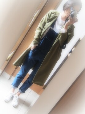 「ジャックパーセル」｜「アイテム（ノーカラージャケット）」を使った、MIHOさん（レディース・164cm）の春コーディネート
