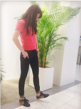 「ピンクニット」｜marinaさん（レディース・152cm）の春コーディネート