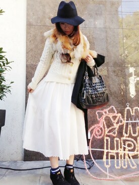 Anisha アニーシャ のニット セーターを使った人気ファッションコーディネート Wear