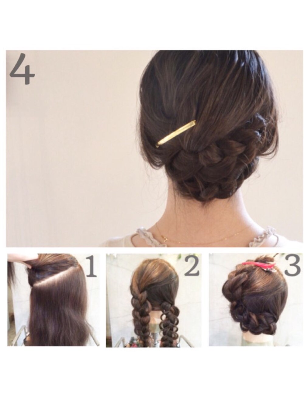 「ヘアアレンジ、忘年会、クリスマス」｜「no brandのアイテム（バレッタ/ヘアクリップ、ゴールド系）」を使った、MasudaAiri🇲🇾さん（レディース・166cm）の秋コーディネートの1枚目の写真