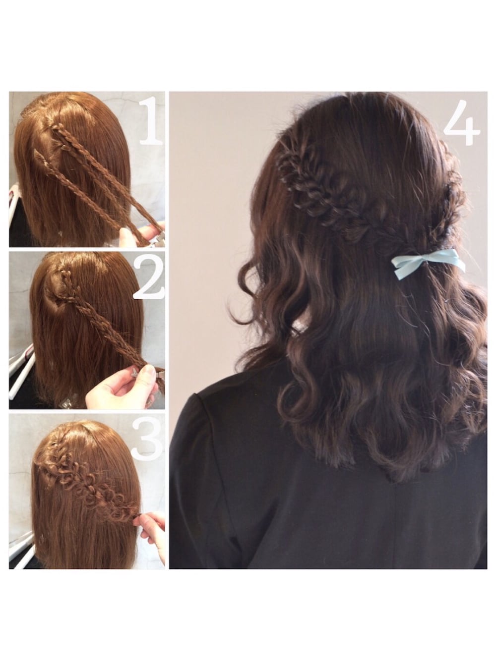 「ヘアアレンジ、春、卒園式、卒業式、入園式、入学式」｜「no brandのアイテム（その他ヘアアクセサリー、ブルー系）」を使った、MasudaAiri🇲🇾さん（レディース・166cm）の春コーディネートの1枚目の写真