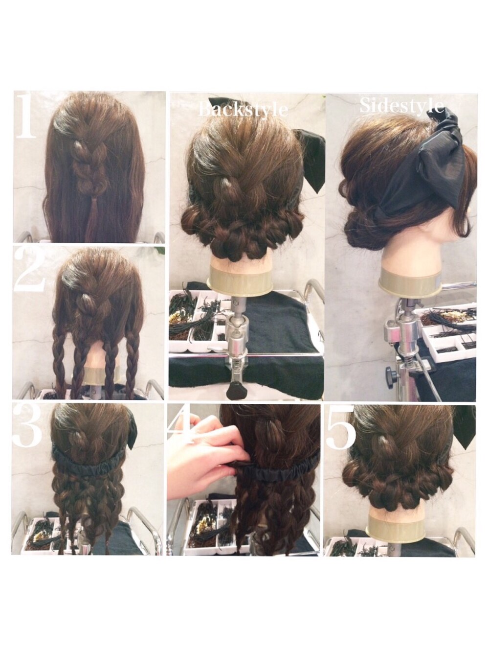 「ヘアアレンジ」｜「moderobeのアイテム（ヘアバンド、ブラック系）」を使った、MasudaAiri🇲🇾さん（レディース・166cm）の春コーディネートの1枚目の写真