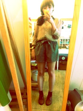 「Queen（クイーン）のアイテム」を使った、Joyさん（レディース・156cm）の春コーディネート