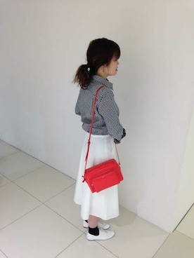 「agnes b.（アニエスベー）のアイテム（スカート）」を使った、ayumiさん（レディース・167cm）の春コーディネート