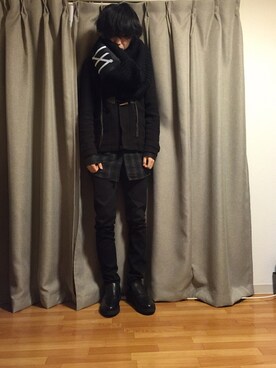 「SHAREEF（シャリーフ）のアイテム（ダッフルコート）」を使った、nさん（メンズ・179cm）の冬コーディネート