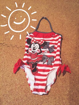 「アイテム（水着、レッド系）」を使った、umiem ;pさん（キッズ・100cm）の夏コーディネート