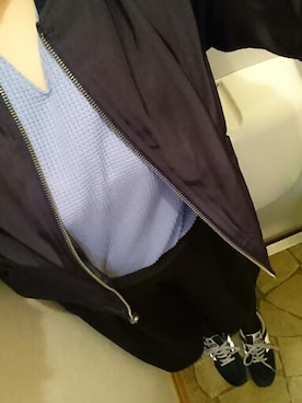 「レイカズン(Ray Cassin)」｜「アイテム（MA-1）」を使った、yuyuさん（レディース・158cm）の春コーディネート