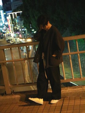 「sunsea」｜「アイテム（ブルゾン）」を使った、kenta..,さん（メンズ・165cm）の春コーディネート