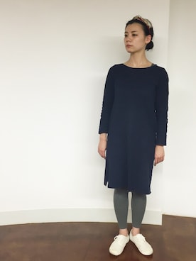 「アイテム（ヘアアクセサリー）」を使った、興津 真菜さん（レディース・158cm）の夏コーディネート