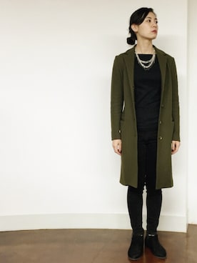 「BACCA（バッカ）のアイテム」を使った、興津 真菜さん（レディース・158cm）の秋コーディネート