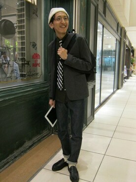 スタッフさん（メンズ・176cm）の秋コーディネート