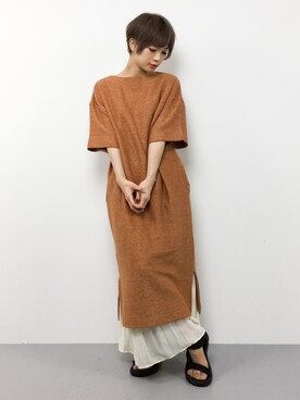 「Steven Alan（スティーブンアラン）のアイテム（ワンピース/ドレス）」を使った、おりこさん（レディース・155cm）の夏コーディネート