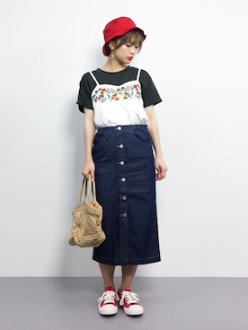 おりこさん（レディース・155cm）の夏コーディネート