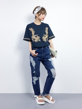 おりこさん（レディース・155cm）の夏コーディネート