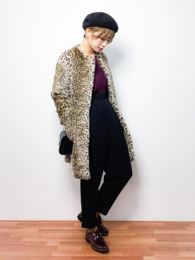 「Another Edition（アナザーエディション）のアイテム（その他アウター）」を使った、おりこさん（レディース・155cm）の秋コーディネート