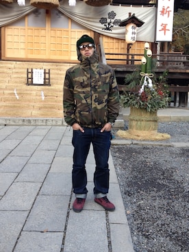 「Deviluse（Deviluse）のアイテム（キャップ）」を使った、クラタ ショウさん（メンズ・176cm）の秋コーディネート