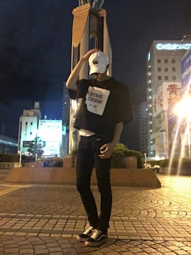 「OPENING CEREMONY（オープニングセレモニー）のアイテム（スウェット）」を使った、RYOTANさん（メンズ・183cm）の夏コーディネート