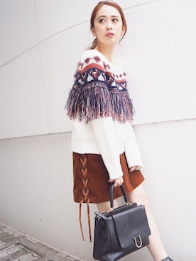 藤井萌さん（レディース・152cm）の秋コーディネート