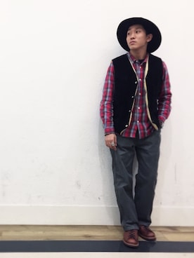 「RED WING SHOES（レッドウィング）のアイテム（ブーツ）」を使った、RYOHEI  TOTOKIさん（メンズ・165cm）の秋コーディネート