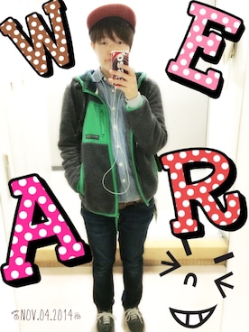 「CUBE SUGAR（キューブシュガー）のアイテム（その他アウター）」を使った、NALUさん（レディース・156cm）の秋コーディネート
