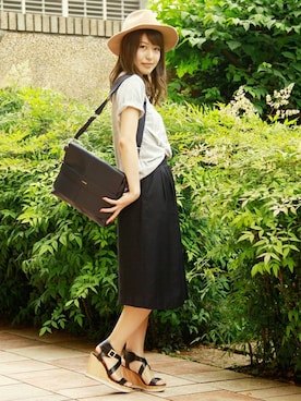 「B.I.D.（ビーアイディー）のアイテム」を使った、MEG BIDさん（レディース・160cm）の夏コーディネート