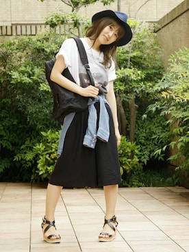 「B.I.D.（ビーアイディー）のアイテム」を使った、MEG BIDさん（レディース・160cm）の夏コーディネート