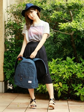 「B.I.D.（ビーアイディー）のアイテム」を使った、MEG BIDさん（レディース・160cm）の夏コーディネート