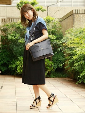 「B.I.D.（ビーアイディー）のアイテム」を使った、MEG BIDさん（レディース・160cm）の夏コーディネート