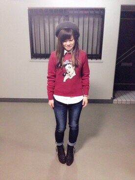 モアンヌ♩。*✡さん(レディース・154cm)の冬コーディネート