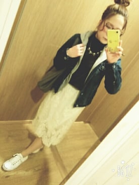 「CONVERSE（コンバース）のCONVERSE コンバース ジャック パーセル / JACK PURCEL（スニーカー）」を使った、ムーさんさん（レディース・145cm）の春コーディネート