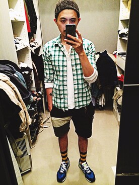「BEAMS（ビームス）のアイテム（その他）」を使った、BEEABLEさん（メンズ・173cm）の夏コーディネート