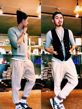 BEEABLEさん(メンズ・173cm)の春コーディネート