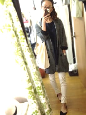 「ERIMAKEEのアイテム」を使った、u-koさん（レディース・164cm）の秋コーディネート
