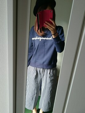 「スエット」｜ERRIさん（レディース・157cm）の秋コーディネート